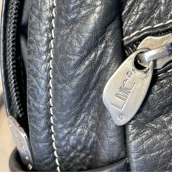 Libaire Black Leather Backpack Made in the USA - Picture 9 of 11